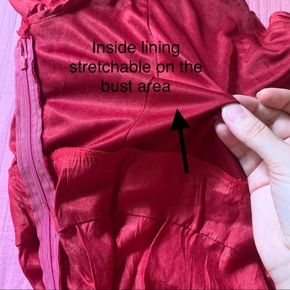 ❤️ Gorgeous Deep Red Fashionable Party One Shoulder Top - Picture 14 of 15